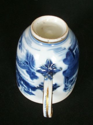 PERFECT CHINESE 18th C QIANLONG BLUE AND WHITE PAGODA LAKE TEA CUP VASE BOWL 3 12