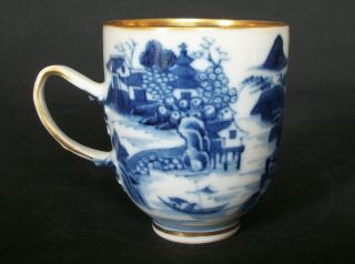 Perfect Chinese 18th C Qianlong Blue And White Pagoda Lake Tea Cup Vase Bowl 3