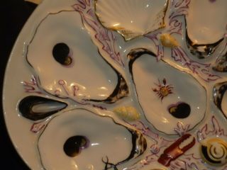 ANTIQUE UNION PORCELAIN,  UPW,  LARGE OYSTER PLATE 4