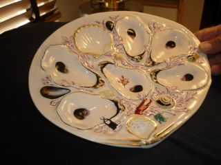 ANTIQUE UNION PORCELAIN,  UPW,  LARGE OYSTER PLATE 8