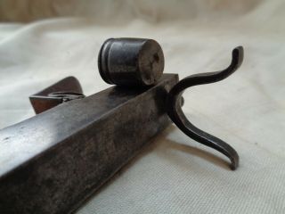 CIRCA 1770 - 1795 ANTIQUE FRENCH FLINTLOCK TINDER BOX FIRE LIGHTER CANDLE STICK 7