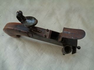 CIRCA 1770 - 1795 ANTIQUE FRENCH FLINTLOCK TINDER BOX FIRE LIGHTER CANDLE STICK 8