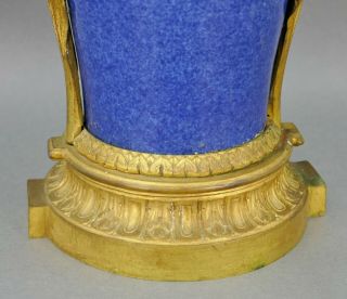 Fine Antique Chinese Porcelain French Cast Bronze Gold Ormolu Candelabra Vase 3