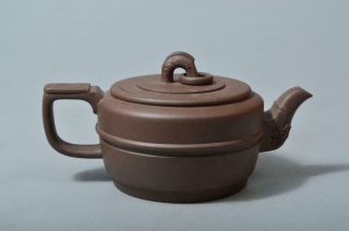 T2461: Chinese Brown Pottery Teapot Kyusu Sencha,  Tea Ceremony