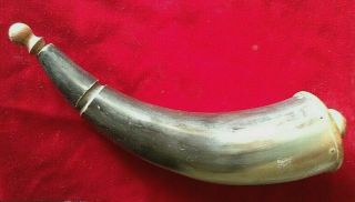 Great Old Antique Powder Horn