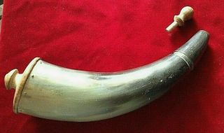 Great Old Antique Powder Horn 4