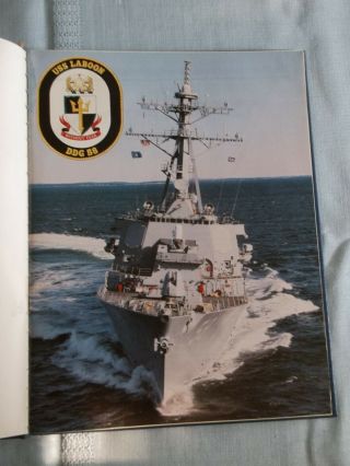 United States Ship Laboon (DDG 58) Commissioning March 18,  1995 Book US Navy 6