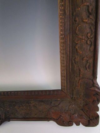 1800s EARLY ANTIQUE CHINESE EXPORT CARVED WOOD PAINTING FRAME 10