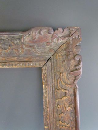 1800s EARLY ANTIQUE CHINESE EXPORT CARVED WOOD PAINTING FRAME 3