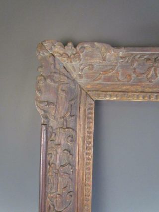 1800s EARLY ANTIQUE CHINESE EXPORT CARVED WOOD PAINTING FRAME 5