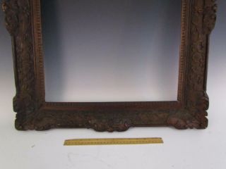 1800s EARLY ANTIQUE CHINESE EXPORT CARVED WOOD PAINTING FRAME 7