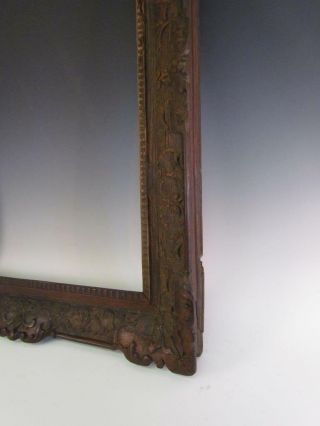 1800s EARLY ANTIQUE CHINESE EXPORT CARVED WOOD PAINTING FRAME 9