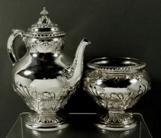 Gorham Sterling Silver Tea Set Made 1898 - No Mono