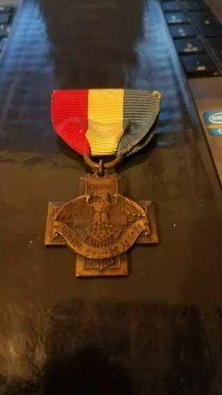 Wwi Service Medal 1917 - 1918 United States Forces - Chowan Nc