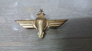 Rare Unknown Vintage Middle East Uae Army Sf Wing Badge Pin Military Insignia 3