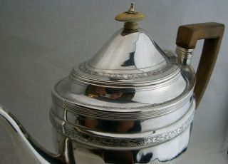 GEORGE III Silver COFFEE POT - London 1803 - William Hall - 24oz 2