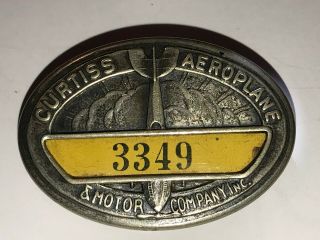Curtiss Aeroplane And Motor Co Badge C 1920