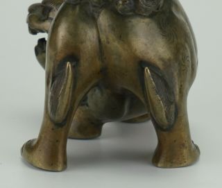 FINE Antique Japanese Chinese? Bronze Fu Dog Censer Incense Burner 19th C 6