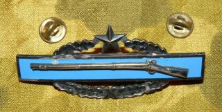 Gemsco Marked Us Army Combat Infantryman Badge 2nd Award (worn Finish)