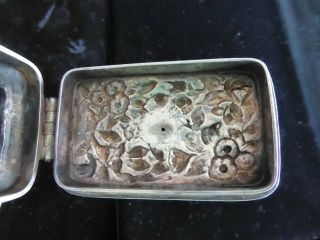 Antique American Art Nouveau 1880 Krider sterling silver Repousse Teapot 23 oz 10