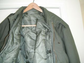 USMC ARMY M - 65 FIELD JACKET OLIVE GREEN SIZE XXL & BUTTON IN LINER Set 2XL 4