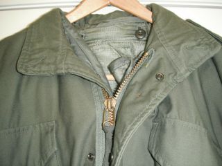 USMC ARMY M - 65 FIELD JACKET OLIVE GREEN SIZE XXL & BUTTON IN LINER Set 2XL 6