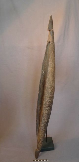 Old/ancient Asmat dish; stonecarved (Guinea,  Sepik,  Polynesia,  Marquesas,  Fiji 2