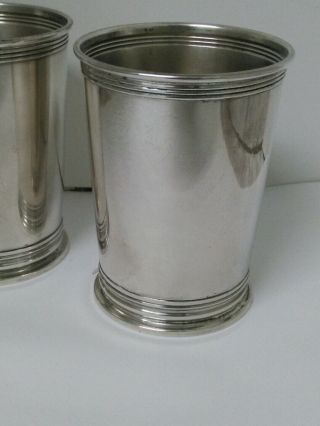 2 Sterling Silver Julep Cups by Newport for Kentucky Derby time 3