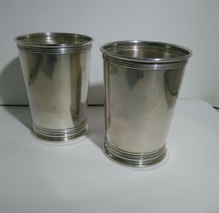 2 Sterling Silver Julep Cups by Newport for Kentucky Derby time 5