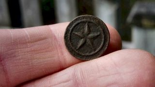 Rev War Dug French Star Button - Have Not Seen One Of These Before