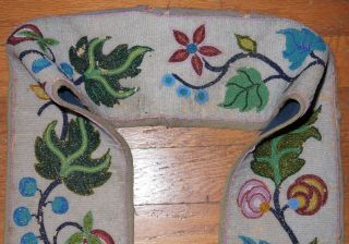 Antique OJIBWA Beaded Bandolier Bag Great Lakes CHIPPEWA 12