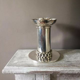 Jean Despres Silver - plated candle holder 2