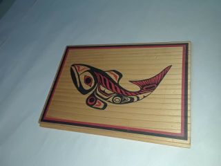 1980 ' s Alaska Art gallery Bentwood Box set Tsimshian Tlingit haida wood carving 7