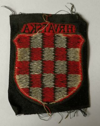 German WW 2 - Croatian Volunteer Patch 2