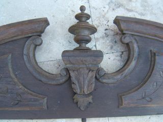 Antique French Greek Revival Pediment With Whirligig Architectural Salvage 19th