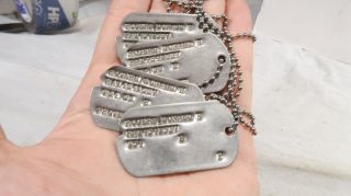 1954 1955 Us Army Dog Tags Dogtags Donald Rogers
