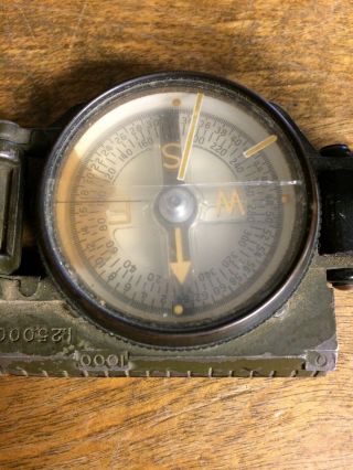 Vtg Waltham Watch Co Lensatic Compass US Army Military Korean War Survival Tool 9