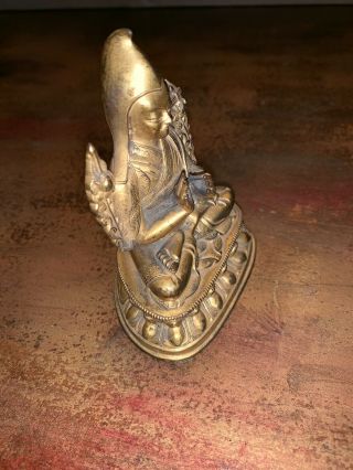 19th Kuangxu Period Chinese Antique Gilt Bronze Buddha Estate Rare 8