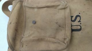 WORLD WAR I WWI R.  I.  A.  1917 AMMO GUN POUCH SLING PACK HAVERSACK BACKPACK 3