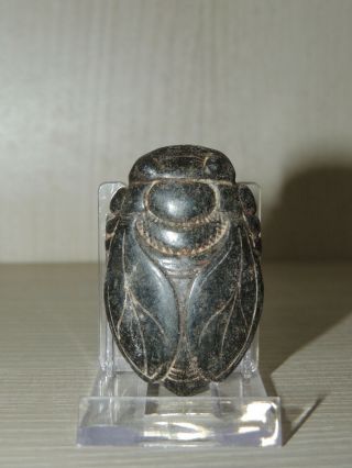 Antique Mongolian Carved Stone Figure Statuette,  Idol,  God,  Amulet,  Scarab