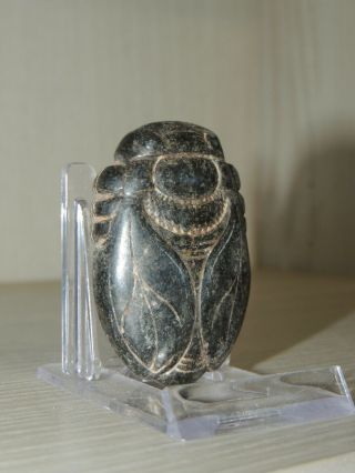 Antique Mongolian Carved Stone figure statuette,  idol,  god,  amulet,  Scarab 2