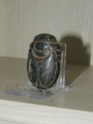Antique Mongolian Carved Stone figure statuette,  idol,  god,  amulet,  Scarab 4