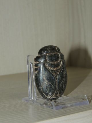 Antique Mongolian Carved Stone figure statuette,  idol,  god,  amulet,  Scarab 6