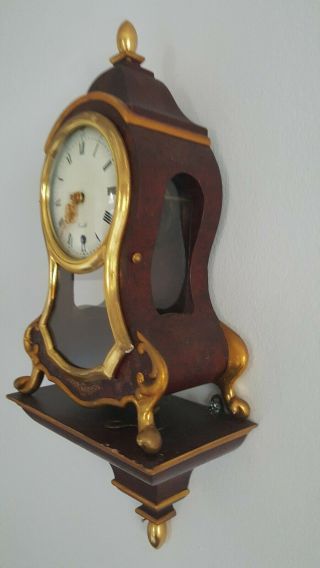 Vintage Zenith Le Locle Swiss Mantel Clock C 50s with Wall mounting Bracket 2