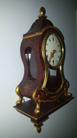 Vintage Zenith Le Locle Swiss Mantel Clock C 50s with Wall mounting Bracket 3