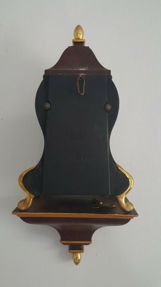 Vintage Zenith Le Locle Swiss Mantel Clock C 50s with Wall mounting Bracket 5