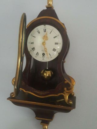 Vintage Zenith Le Locle Swiss Mantel Clock C 50s with Wall mounting Bracket 7