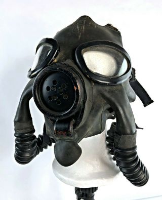 American 1941 Navy Issued Msa Nd Mark Iii Gas Mask / Respirator - Vtg Us Wwii