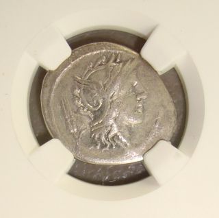 Ca.  101 Bc L.  Julius Ancient Roman Republic Silver Denarius Ngc Vf