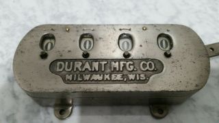 vintage antique Durant counter production meter 4 digits printing press 4
